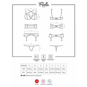 Set Obsessive Frivolla Negru L-XL