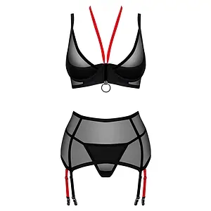 Set Obsessive Glandez 3 Piese Negru Set Obsessive Glandez 3 Piese Negru pe SexLab