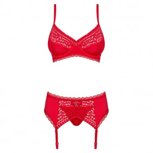 Set Obsessive Jolierose Roșu Set Obsessive Jolierose Roșu pe Sexlab.ro