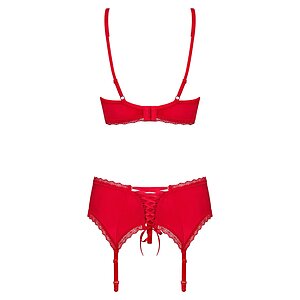 Set Obsessive Jolierose Roșu L-XL