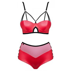 Set Obsessive Leatheria Roșu pe SexLab