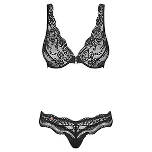 Set Obsessive Luvae Negru Set Obsessive Luvae Negru pe SexLab