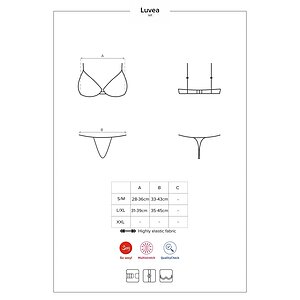 Set Obsessive Luvae Negru L-XL