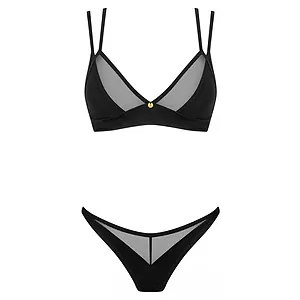 Set Obsessive Nesari 2 Piese Negru Set Obsessive Nesari 2 Piese Negru pe SexLab