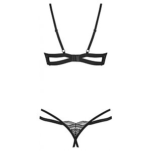 Set Obsessive Nutris Decupat Negru M-L