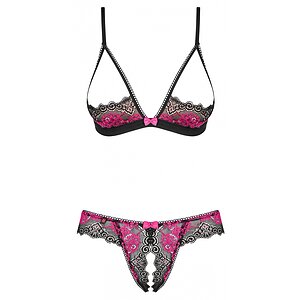 Set Obsessive Open Tulia Negru Set Obsessive Open Tulia Negru pe Sexlab.ro