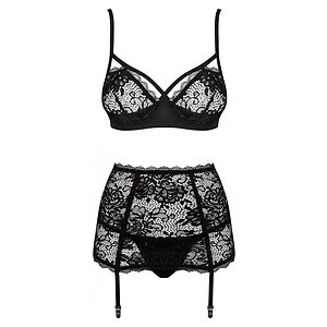Set Obsessive Peonesia Negru Set Obsessive Peonesia Negru pe Sexlab.ro