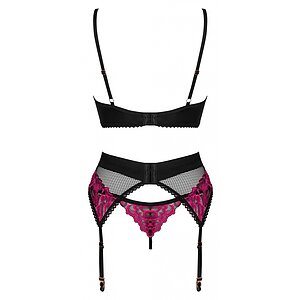 Set Obsessive Rosenty 3 Piese Roz XS-S
