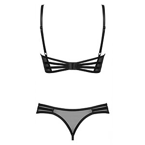 Set Obsessive Roxelia Decupat Negru XL-2XL
