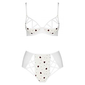 Set Passion Lovelia Bikini Alb Set Passion Lovelia Bikini Alb pe Sexlab.ro