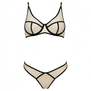 Set Passion Serara Bej Set Passion Serara Bej pe Sexlab.ro