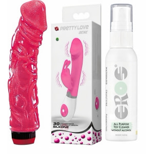 Set Plăcere Intensă — 2 Vibratoare + Spray Igienic Set Plăcere Intensă — 2 Vibratoare + Spray Igienic pe Sexlab.ro