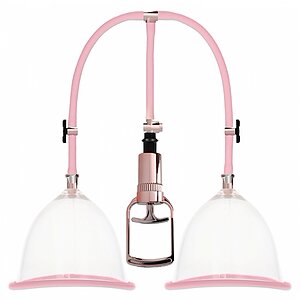 Set Pompă Sâni Large Rose Gold pe SexLab