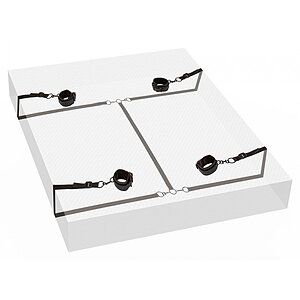 Set Restricții Sub Saltea Boundless Negru pe SexLab