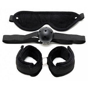 Set Rimba Soft Bondage Academic Negru pe SexLab