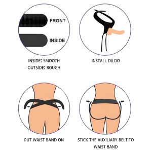 Set Strap-On și Dildo Easy Ingen