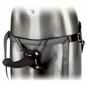 Set Strap-On The Royal Vibrating Negru pe Sexlab.ro