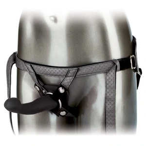 Set Strap On Cu Vibrator Reincarcabil Negru