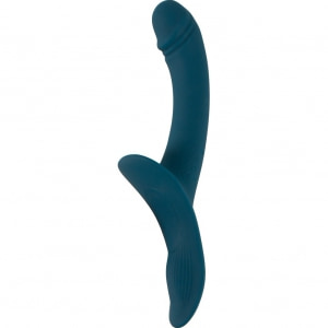 Set Strap-On You2Toys — 7 Moduri, Reîncărcabil Albastru