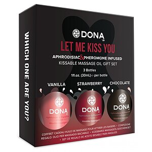 Set Ulei Masaj Dona Gift Set Flavored 3 x 30ml pe SexLab