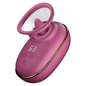 She.E.O. Pompa Clitoris Limbă Rotativă - 9 Moduri, 3 Nivele Roz pe SexLab