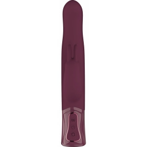 She.E.O Rabbit Rotativ Reîncărcabil — 10 Vibrații, 3 Rotații Vișiniu