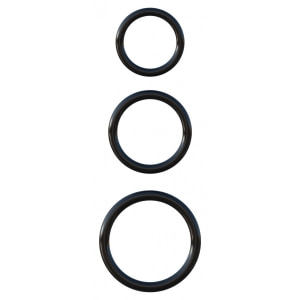 Silicone 3-Ring Stamina Set Negru Silicone 3-Ring Stamina Set Negru pe Sexlab.ro