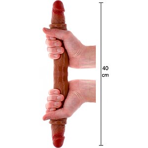 Silicone Foreskin D-Dong 40 cm Caramel Skin Tone pe SexLab