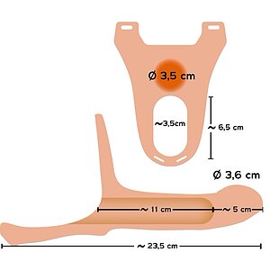 Silicone Strap-on Add 5cm Medium