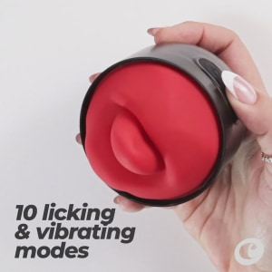 Slurpy Crushious Masturbator Automat 2 în 1 Alb