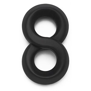 Soft Silicon Jock C-Ring Negru pe SexLab
