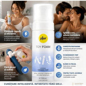 Spumă De Curățare Pjur Toy Foam 150 ml