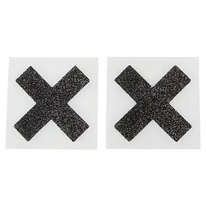 Stickere Pentru Sfarcuri Model X Negru pe SexLab