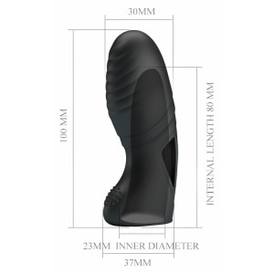 Stimulator Cu Vibrații Clitoris Pretty Love Alan Negru
