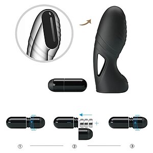 Stimulator Cu Vibrații Clitoris Pretty Love Alan Negru