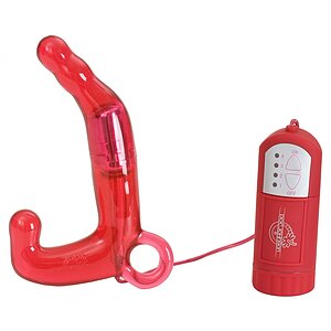 Stimulator Mens Pleasure Wand Roșu pe SexLab
