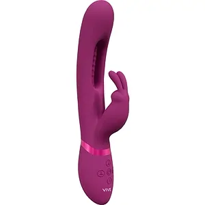 Stimulator Mika Triple Motor Rabbit Flapping Roz pe SexLab