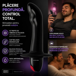 Stimulator Prostată Quest Negru