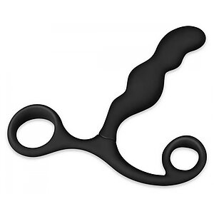 Stimulator Prostată Ultimate Silicone Negru 10.5 cm pe SexLab