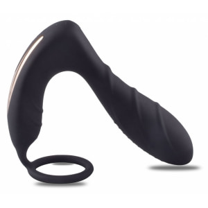 Stimulator Prostatic cu Inel Penian Toyz4lovers — Vibrație Negru