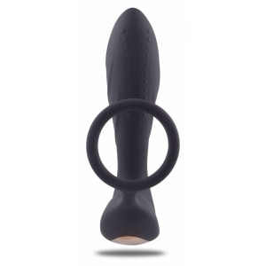 Stimulator Prostatic cu Inel Penian Toyz4lovers — Vibrație Negru