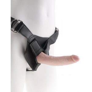 Dildo Realist 17.8 Cm Cu Ventuza Set Strap On Cu Ham Si Dildo Detasabil