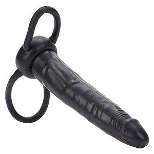 Centura Strap On Dublu Neagra Ajustabila