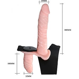 Strap-On cu Dublă Doză de Vibrație