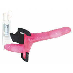 Strap-on Dublu Pentru Femei Joyride Roz pe SexLab