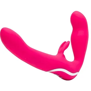 Strap On Happy Rabbit Strapless Vibe Roz pe SexLab
