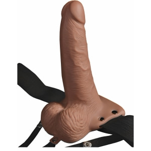 Strap On Hollow Rechargeable Fetish Fantasy 18 cm Caramel Strap On Hollow Rechargeable Fetish Fantasy 18 cm Caramel pe Sexlab.ro