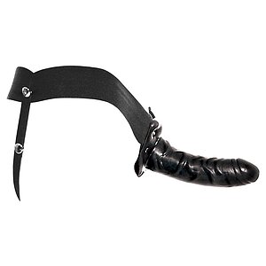 Strap-On Pentru Bărbați Hollow Pipedream Negru pe SexLab