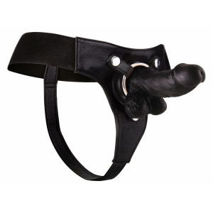 Strap-On Realistic 6 Inch Negru pe Sexlab.ro