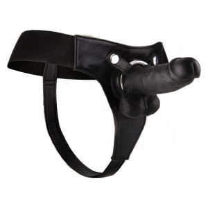 Strap-On Realistic - 8 Inch Negru Strap-On Realistic - 8 Inch Negru pe Sexlab.ro